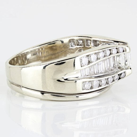 14K Yellow Gold Multi-Cut Diamond Cocktail / Anniversary Band - Picture 5 of 11